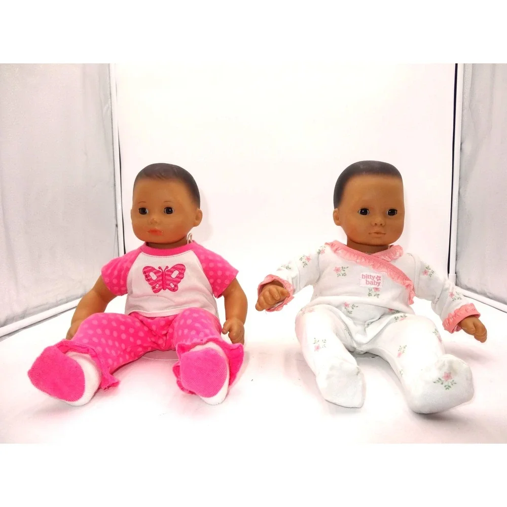American Girl Pleasant Company Bitty Baby Brown Molded Hair Pajamas and Bitty Ba